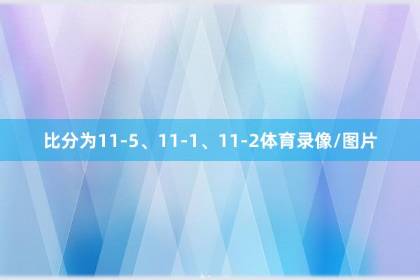 比分为11-5、11-1、11-2体育录像/图片