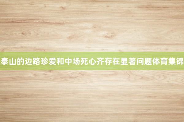 泰山的边路珍爱和中场死心齐存在显著问题体育集锦