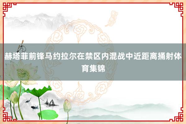 赫塔菲前锋马约拉尔在禁区内混战中近距离捅射体育集锦