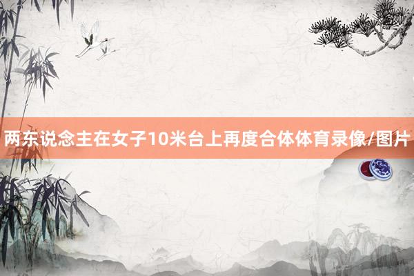 两东说念主在女子10米台上再度合体体育录像/图片
