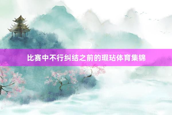 比赛中不行纠结之前的瑕玷体育集锦