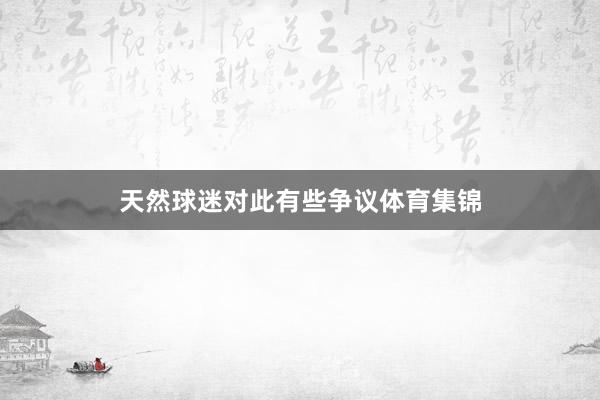 天然球迷对此有些争议体育集锦