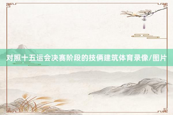 对照十五运会决赛阶段的技俩建筑体育录像/图片