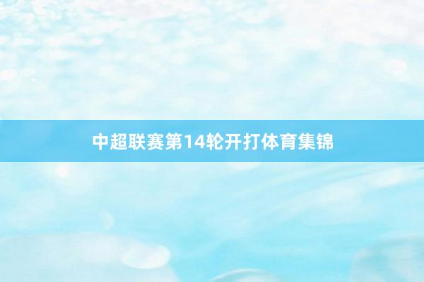 中超联赛第14轮开打体育集锦