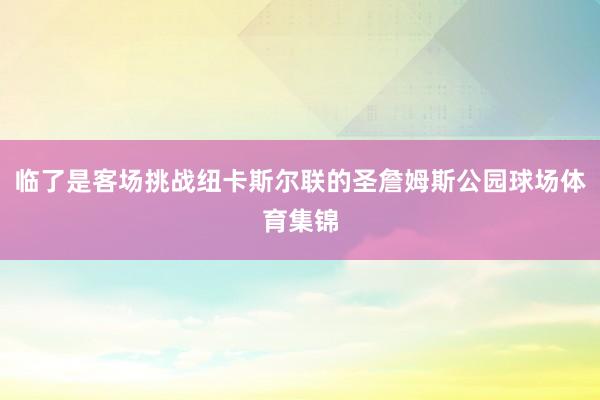 临了是客场挑战纽卡斯尔联的圣詹姆斯公园球场体育集锦
