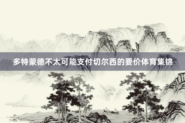 多特蒙德不太可能支付切尔西的要价体育集锦