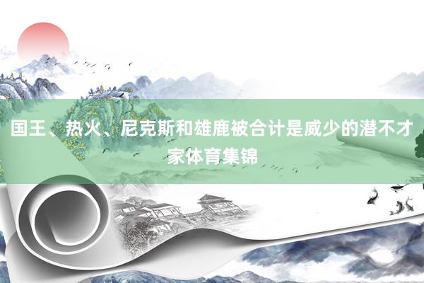 国王、热火、尼克斯和雄鹿被合计是威少的潜不才家体育集锦