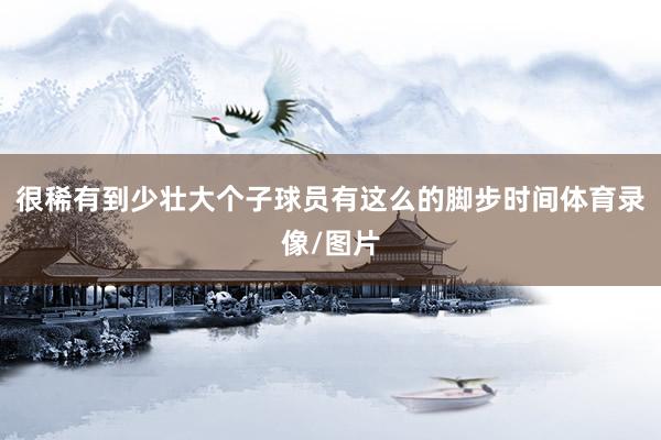 很稀有到少壮大个子球员有这么的脚步时间体育录像/图片