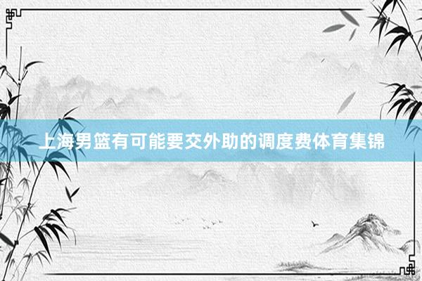 上海男篮有可能要交外助的调度费体育集锦