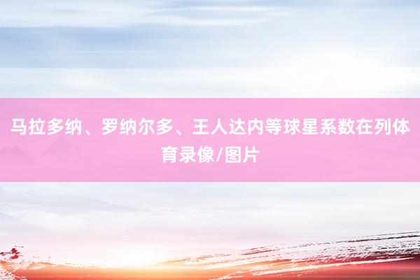 马拉多纳、罗纳尔多、王人达内等球星系数在列体育录像/图片