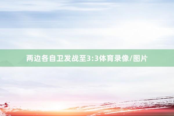 两边各自卫发战至3:3体育录像/图片