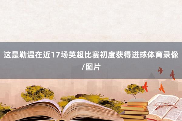 这是勒温在近17场英超比赛初度获得进球体育录像/图片