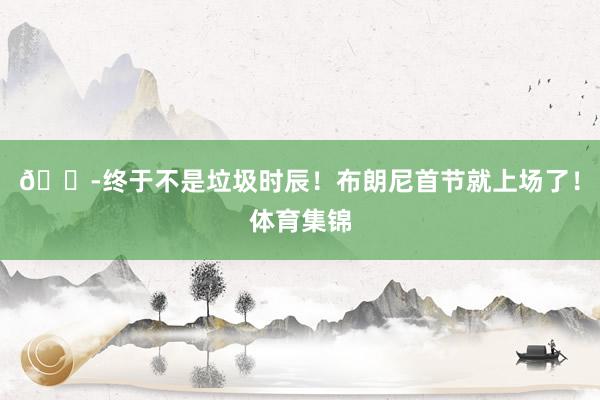 😭终于不是垃圾时辰！布朗尼首节就上场了！体育集锦