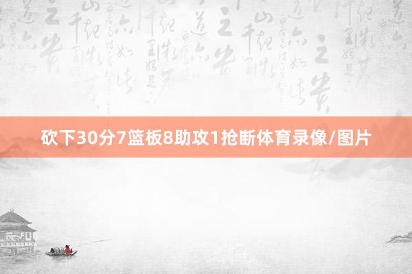 砍下30分7篮板8助攻1抢断体育录像/图片