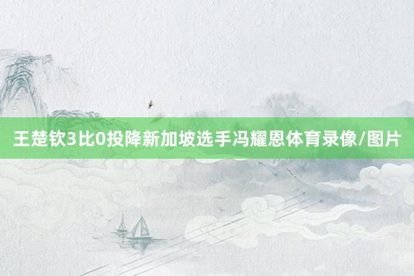 王楚钦3比0投降新加坡选手冯耀恩体育录像/图片
