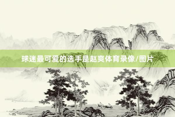 球迷最可爱的选手是赵爽体育录像/图片