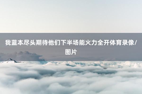 我蓝本尽头期待他们下半场能火力全开体育录像/图片